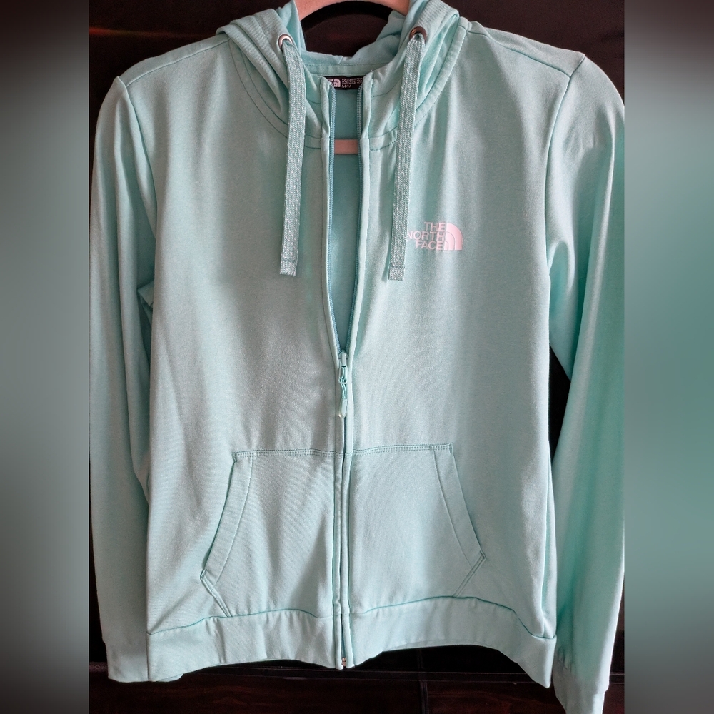 The North Face Mint Green Zip-Up Cardigan